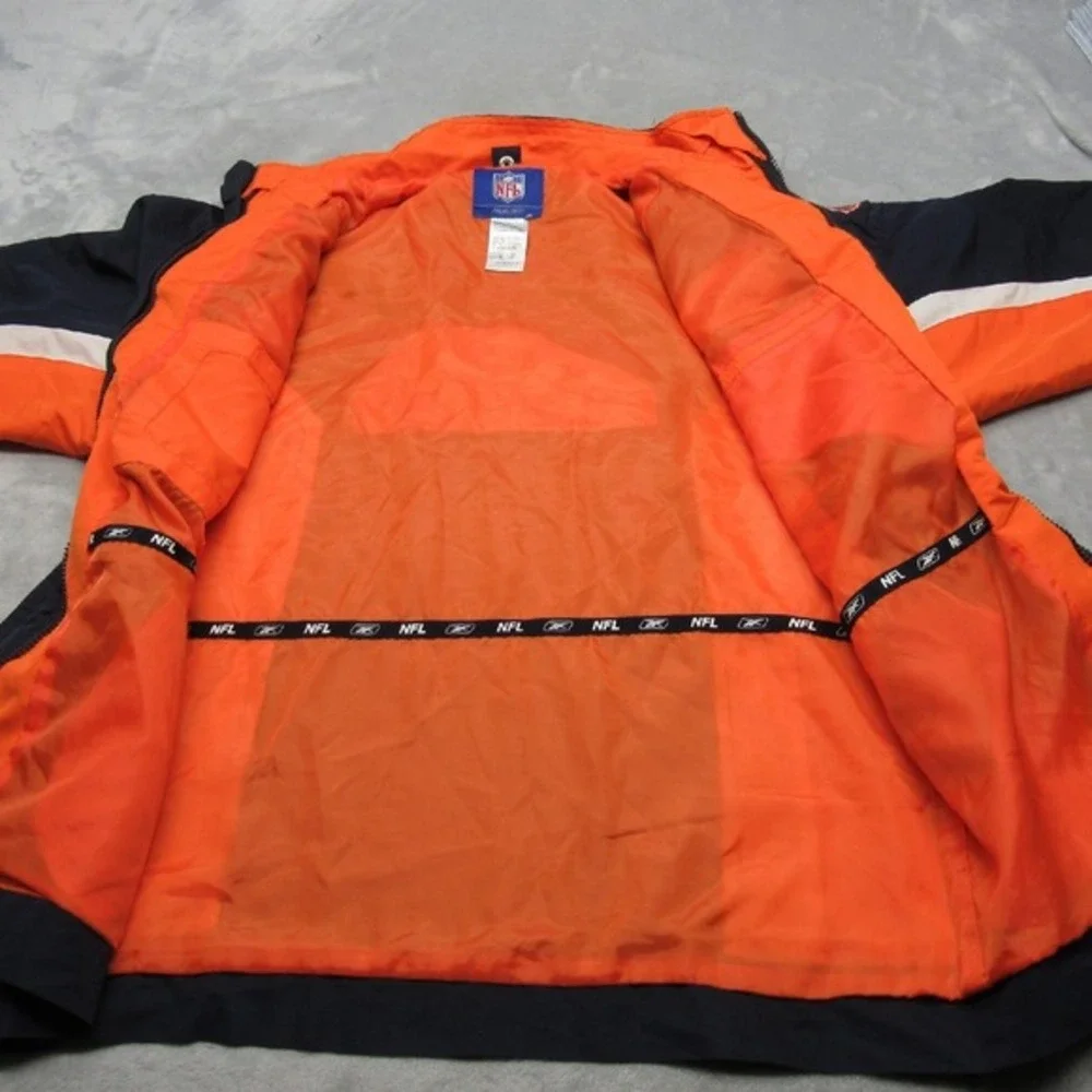 Vintage Chicago Bears Reebok Jacket Youth‎ Large Blue Full Zip Windbreaker NFL